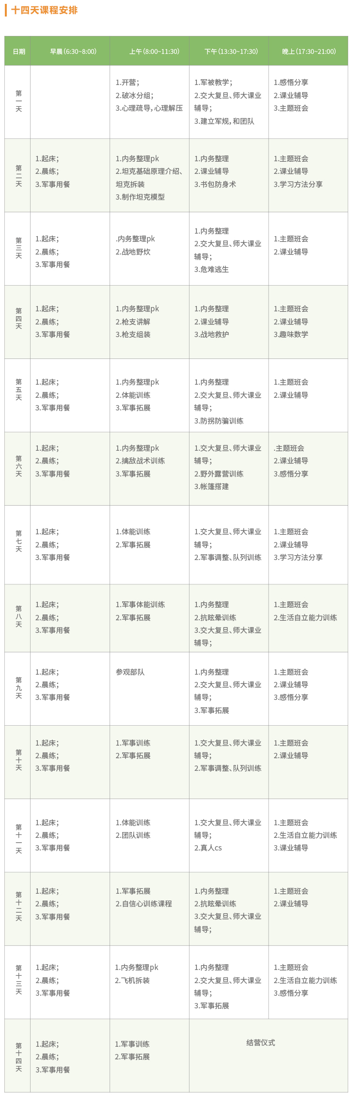 14天开学备战营